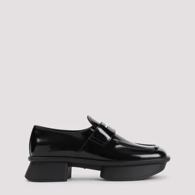 PRADA BLACK LEATHER LOAFERS