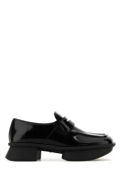 PRADA BLACK LEATHER LOAFERS
