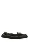 Prada Deconstructed And Flexible Nappa Leather Loafers Shoes In Black
