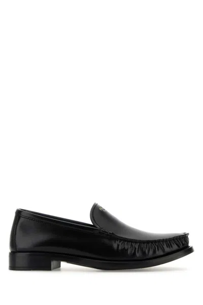 PRADA WOMEN BLACK LEATHER LOAFERS, 6 LUXURY LOAFERS & DRIVERS FOR WOMEN DARVEYS