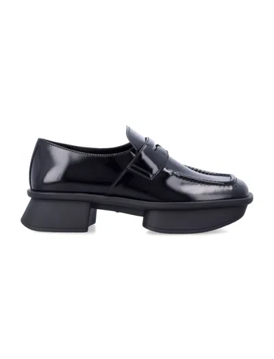 PRADA BLACK LEATHER LOAFERS