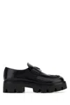 Prada Modern Loafers With Chunky Sole Design In Black