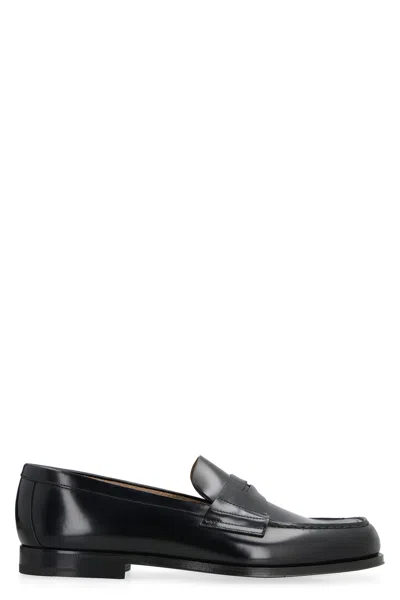 Prada Black Leather Loafers