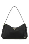 Prada Black Leather Medium Aimã©e Shoulder Bag In Black