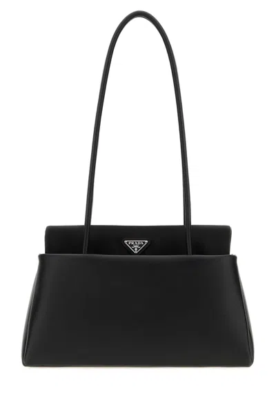 Prada Black Leather Medium  Passage Shoulder Bag