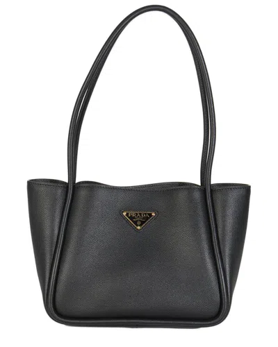 Prada Black Leather Mini Shopping Tote (authentic Pre-loved)