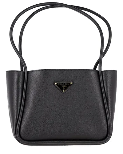 Prada Black Leather Mini Tote (authentic Pre-loved)