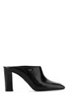 Prada Black Leather Mules
