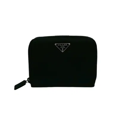 Pre-owned Prada Black Leather Nylon Wallet (bi-fold) ()