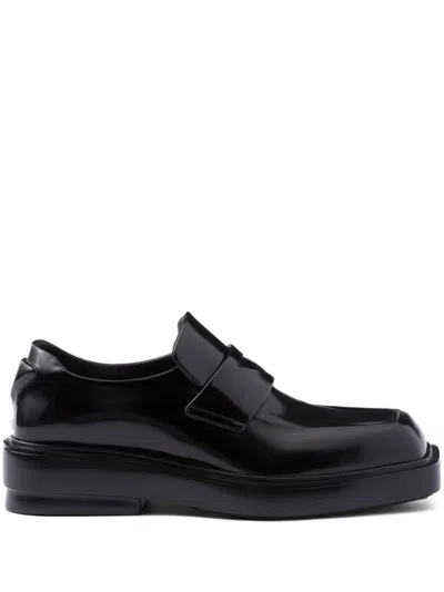 PRADA LEATHER PENNY LOAFERS - WOMEN'S - LEATHER
