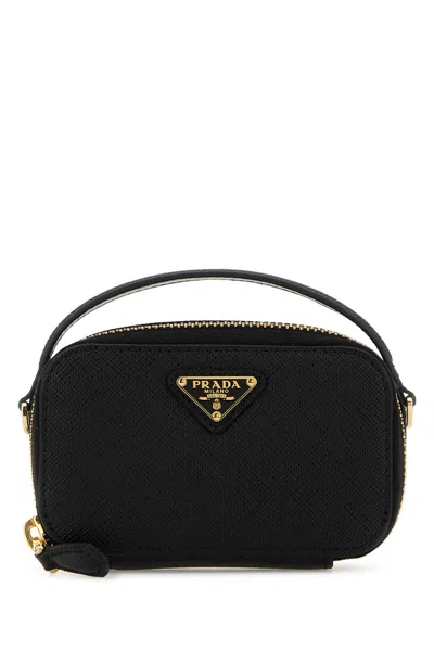 Prada Black Leather Pouch