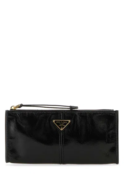 Prada Black Leather Pouch