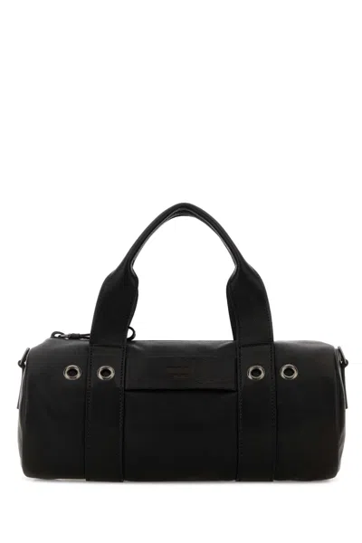Prada Black Leather  Route Handbag