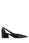 Prada Leather Cutout Block-heel Pumps In Animal Print