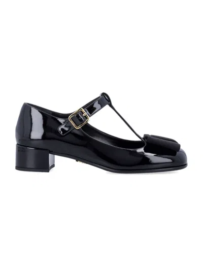 Prada Black Leather Pumps