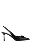 Prada Black Leather Pumps In Black
