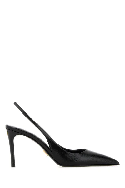 Prada Black Leather Pumps