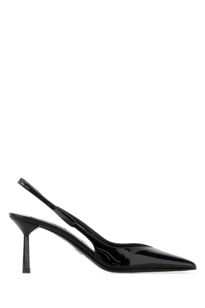 Prada Black Leather Pumps