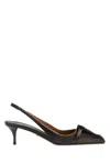 Prada 5 Cm Leather Pumps For Women In Black