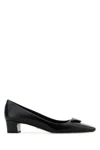 Prada Saffiano Leather Pumps Women In Nero