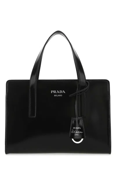 PRADA PRADA BLACK LEATHER RE-EDITION 1995 HANDBAG