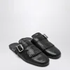 Prada Shuffle Fringed Calf Leather Mules