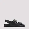 Prada Black Leather Sandals In Black
