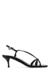 Prada Black Leather Sandals