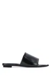 Prada Black Leather Sandals In Black