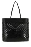 Prada Large Perforated Leather Tote Bag