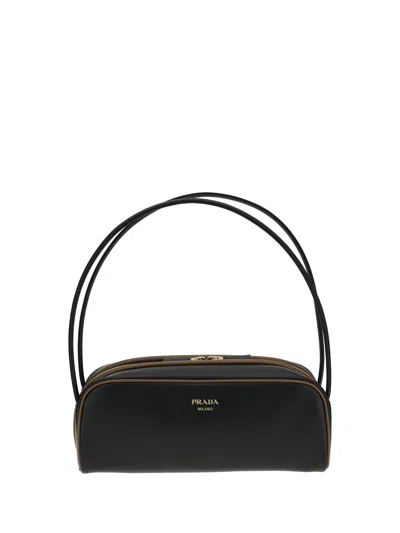 Prada Black Leather Shoulder Bag
