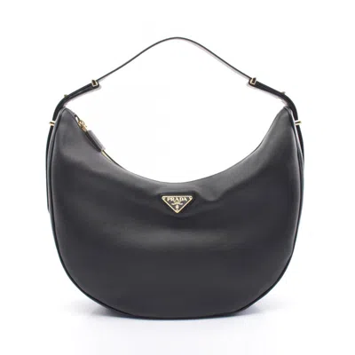 Prada Black Leather Shoulder Bag