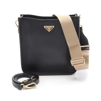 Prada Black Leather Shoulder Bag