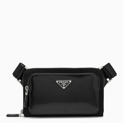 Prada Black Leather Shoulder Bag In Nero