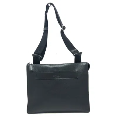 Pre-owned Prada Black Leather Shoulder Bag ()