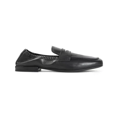 Prada Black Leather Slip-on Shoes