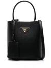 Prada Small Panier Top Handle Bag In Black