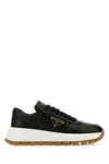 Prada Triangle Logo Lace-up Sneaker In Nero1