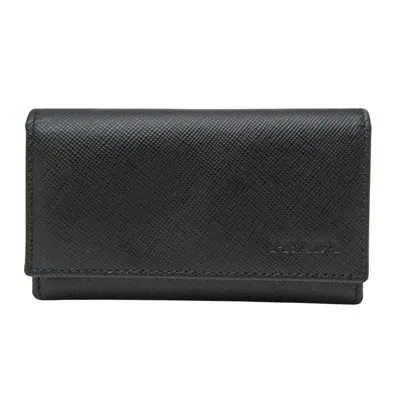 Pre-owned Prada Black Leather Wallet  ()