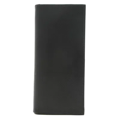 Prada Black Leather Wallet  ()