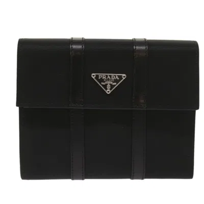 Prada Black Leather Wallet  ()
