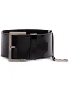 Prada Black Leather Wrist Strap In Black