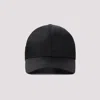 Prada Structured Black Cap With Distinctive Logo Emblem
