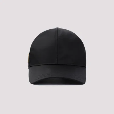 PRADA BLACK LOGO BASEBALL HAT