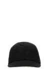 Prada Black Logo Baseball Hat In Black