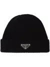 Prada Triangle-logo Wool-cashmere Beanie