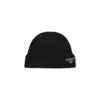 Prada Triangle Logo Cashmere Beanie In Black