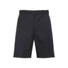 Prada Re-nylon Bermuda Shorts With Triangle Logo In Black