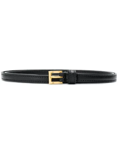 Prada Black Logo Buckle Belt