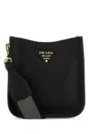 Prada Textured Leather Crossbody Bag With Gold-tone Hardware
